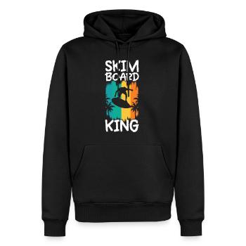 Skimboard Cadeau de chemise enfant - Sweat à capuche Premium bio Homme - noir - Devant - Nico (187cm)