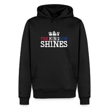 The Kingdom Shines Shirt - Männer Premium Bio Hoodie - Schwarz - Vorne - Nico (187cm)
