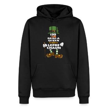 Le drame Queen Leprechaun St Patrick’s Day - Sweat à capuche Premium bio Homme - noir - Devant - Nico (187cm)