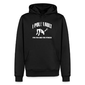 I Pole Pour Le Plaisir Et Pour Fitness Chemise - Sweat à capuche Premium bio Homme - noir - Devant - Nico (187cm)