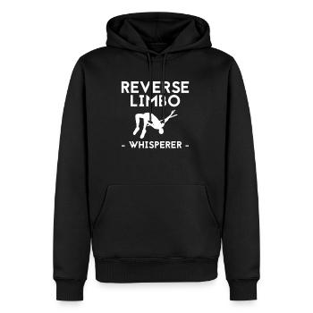 Reverse Limbo Whisperer Shirt Gift - Men’s Premium Organic Hoodie - black - Front - Nico (187cm)