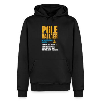 Pole Vault Definition Stabhochsprung Shirt - Männer Premium Bio Hoodie - Schwarz - Vorne - Nico (187cm)