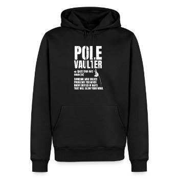Pole Vaulter Definition Geschenk Stabhochsprung - Männer Premium Bio Hoodie - Schwarz - Vorne - Nico (187cm)