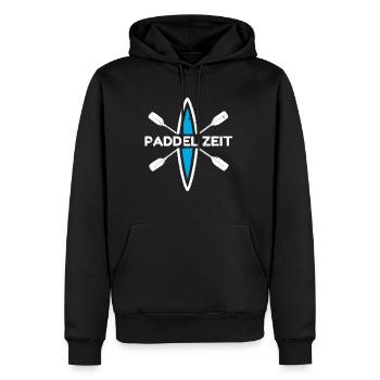Paddel Zeit Shirt Geschenk Kajak Fahrer - Männer Premium Bio Hoodie - Schwarz - Vorne - Nico (187cm)