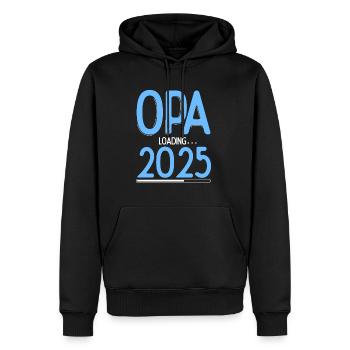 Opa Loading 2025 Babyankündigung Geburt Schwangers - Männer Premium Bio Hoodie - Schwarz - Vorne - Nico (187cm)