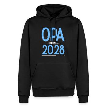 Opa Loading 2028 Babyankündigung Geburt Schwangers - Männer Premium Bio Hoodie - Schwarz - Vorne - Nico (187cm)