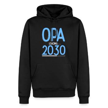 Opa Loading 2030 Babyankündigung Geburt Schwangers - Männer Premium Bio Hoodie - Schwarz - Vorne - Nico (187cm)