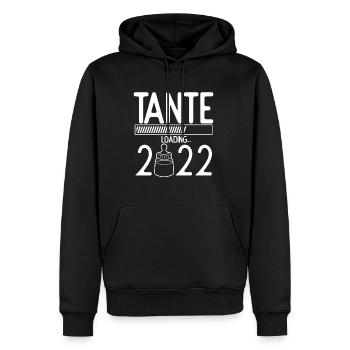 Tante Loading 2022 Babyankündigung Geburt Beste Ta - Männer Premium Bio Hoodie - Schwarz - Vorne - Nico (187cm)