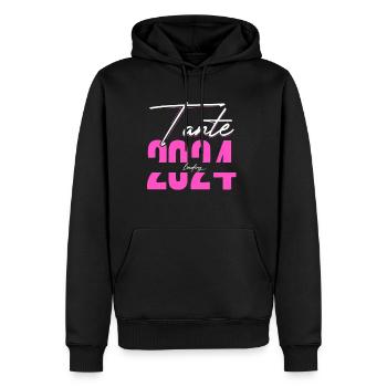 Tante Loading 2024 Babyankündigung Geburt Schwange - Männer Premium Bio Hoodie - Schwarz - Vorne - Nico (187cm)