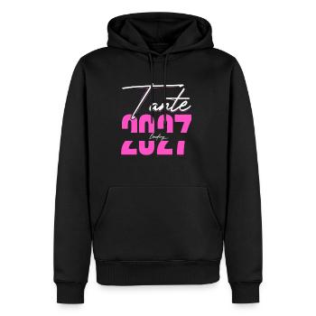 Tante Loading 2027 Babyankündigung Geburt Babygesc - Männer Premium Bio Hoodie - Schwarz - Vorne - Nico (187cm)