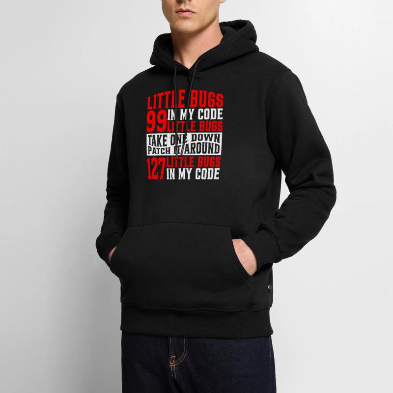 99 petits bugs dans mon code 7 Sweat à capuche Premium bio Homme