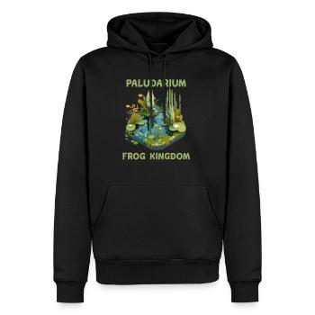 Paludarium Aquaterrarium Aquascaping Frog Kingdom - Sweat à capuche Premium bio Homme - noir - Devant - Nico (187cm)
