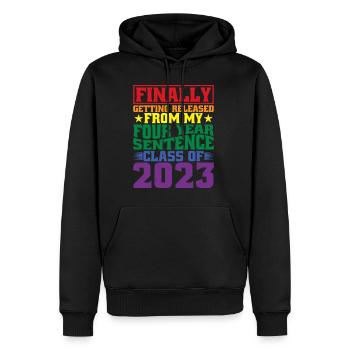 Getting Released From My Four Year Sentence 2 - Männer Premium Bio Hoodie - Schwarz - Vorne - Nico (187cm)