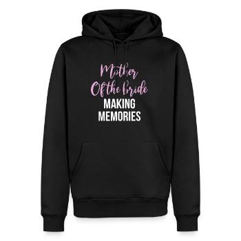 La mère de la mariée crée des souvenirs - Sweat à capuche Premium bio Homme - noir - Devant - Nico (187cm)