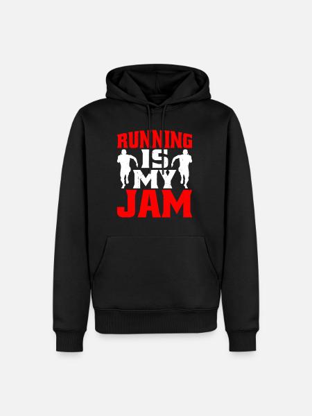 Running Is My Jam 7 - Men’s Premium Organic Hoodie - black