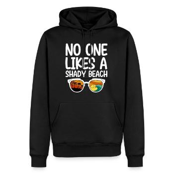 No One Likes A Shady Beach 4 - Männer Premium Bio Hoodie - Schwarz - Vorne - Nico (187cm)