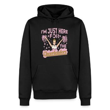 I'm Just Here For The Cheerleaders 13 - Männer Premium Bio Hoodie - Schwarz - Vorne - Nico (187cm)