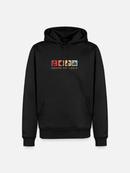 Ecotrophology Nutritional Science Retro - Men’s Premium Organic Hoodie - black