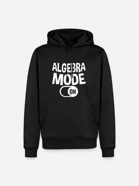 Algebra Mode On 2 - Men’s Premium Organic Hoodie - black