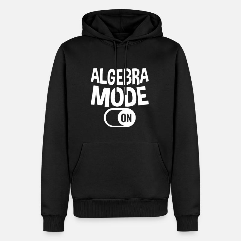 Mode algèbre sur 2 - Sweat à capuche Premium bio Homme - noir