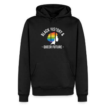 Cadeau de chemise LGBTQ+ Mois LGBT - Sweat à capuche Premium bio Homme - noir - Devant - Nico (187cm)