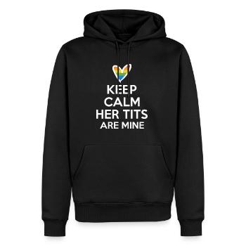 Cadeau de chemise LGBTQ+ Mois LGBT - Sweat à capuche Premium bio Homme - noir - Devant - Nico (187cm)