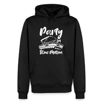 Party In Slow Motion 2 - Männer Premium Bio Hoodie - Schwarz - Vorne - Nico (187cm)