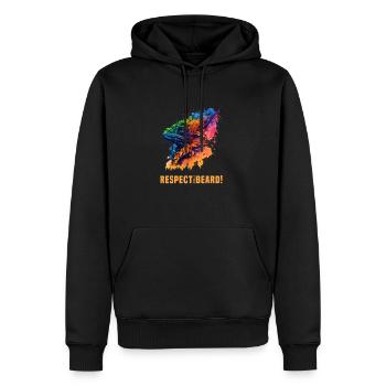 Dragon barbu coloré Reptile Bartagame Lézard - Sweat à capuche Premium bio Homme - noir - Devant - Nico (187cm)