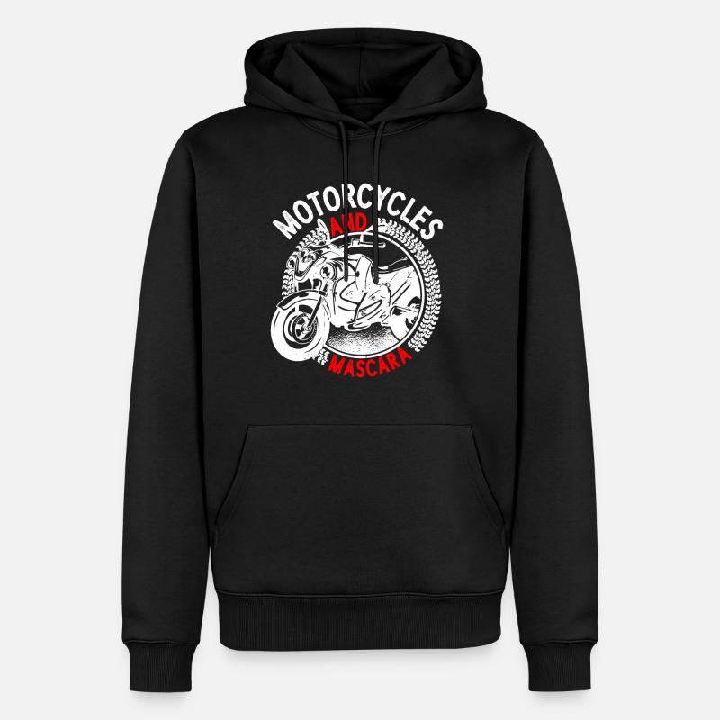 Motorcycles And Mascara 2 - Männer Premium Bio Hoodie - Schwarz