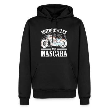 Motorcycles And Mascara - Männer Premium Bio Hoodie - Schwarz - Vorne - Nico (187cm)