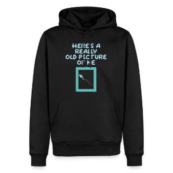 Here's A Really Old Picture Of Me 2 - Männer Premium Bio Hoodie - Schwarz - Vorne - Nico (187cm)