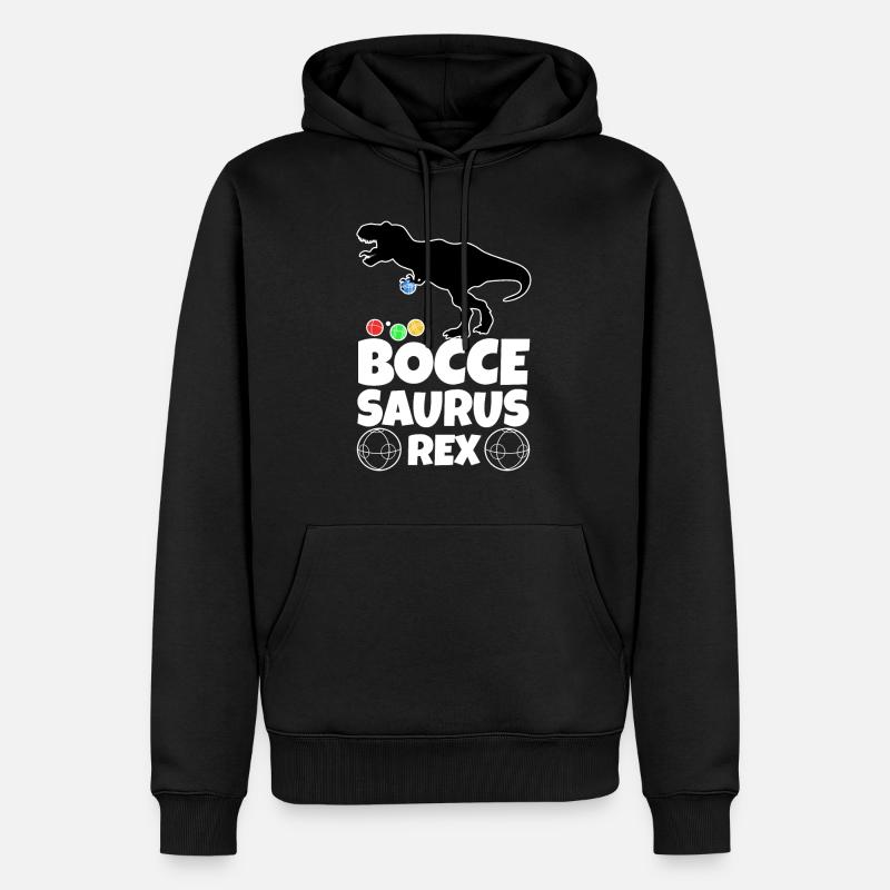 Boccesaurus Rex - Sweat à capuche Premium bio Homme - noir