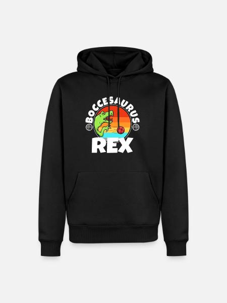 Boccesaurus Rex - Sweat à capuche Premium bio Homme - noir
