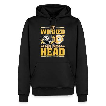 It Worked In My Head 2 - Männer Premium Bio Hoodie - Schwarz - Vorne - Nico (187cm)