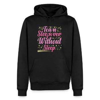 Soirée pyjama d’équipe sans sommeil 2 - Sweat à capuche Premium bio Homme - noir - Devant - Nico (187cm)