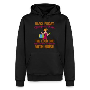 Équipe d’achat du Black Friday 4 - Sweat à capuche Premium bio Homme - noir - Devant - Nico (187cm)