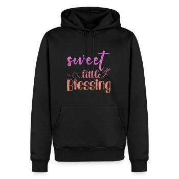 Sweet Little Blessing 3 - Männer Premium Bio Hoodie - Schwarz - Vorne - Nico (187cm)