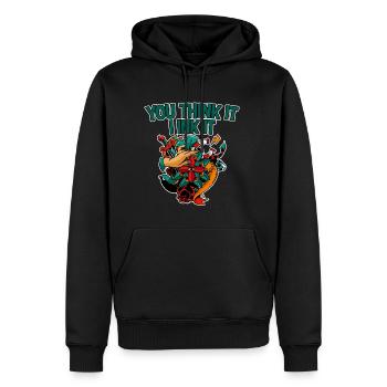 You Think It, I Ink It 2 - Männer Premium Bio Hoodie - Schwarz - Vorne - Nico (187cm)
