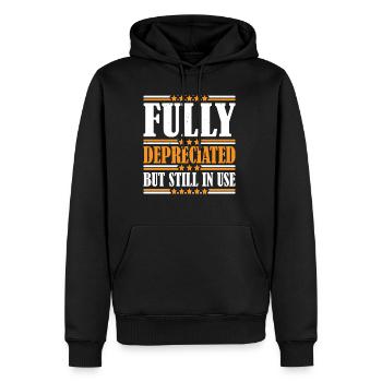 Entièrement amorti mais toujours en service 11 - Sweat à capuche Premium bio Homme - noir - Devant - Nico (187cm)