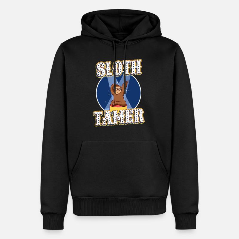 Sloth Tamer - Männer Premium Bio Hoodie - Schwarz