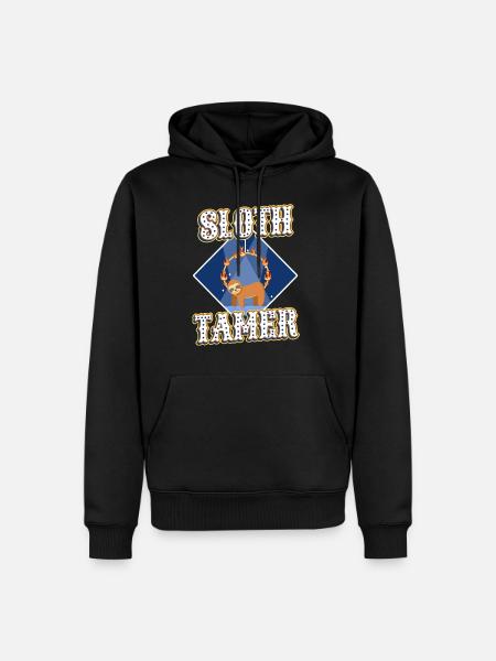 Sloth Tamer - Men’s Premium Organic Hoodie - black