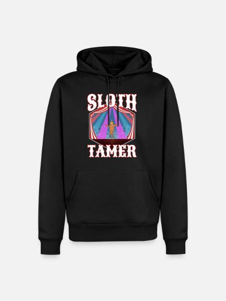 Sloth Tamer - Men’s Premium Organic Hoodie - black