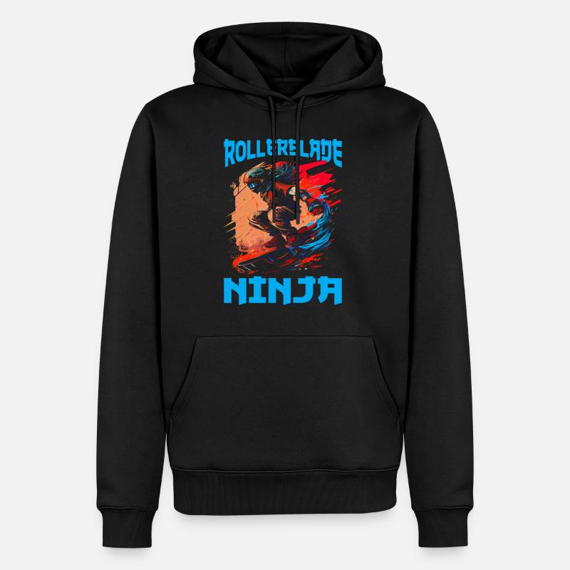 Rollerblade Ninja 6 - Männer Premium Bio Hoodie - Schwarz