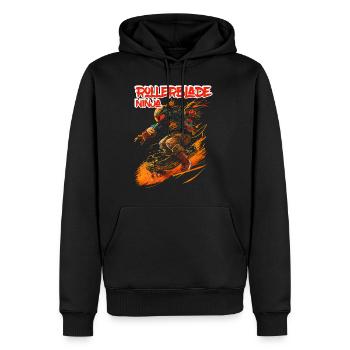 Rollerblade Ninja 5 - Männer Premium Bio Hoodie - Schwarz - Vorne - Nico (187cm)