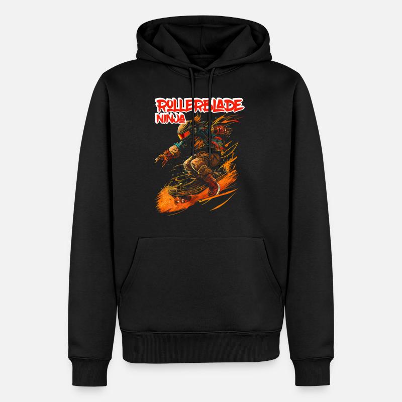 Rollerblade Ninja 5 - Männer Premium Bio Hoodie - Schwarz