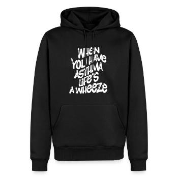 When You Have Asthma, Life's A Wheeze 4 - Männer Premium Bio Hoodie - Schwarz - Vorne - Nico (187cm)