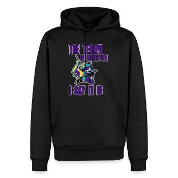 The Tempo Is Whatever I Say It Is 2 - Männer Premium Bio Hoodie - Schwarz - Vorne - Nico (187cm)