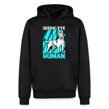 Seeing Eye Human 28 - Männer Premium Bio Hoodie - Schwarz - Vorne - Nico (187cm)