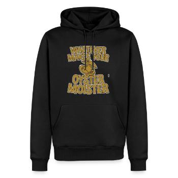 Whatever Makes Your Oyster Moister 2 - Männer Premium Bio Hoodie - Schwarz - Vorne - Nico (187cm)