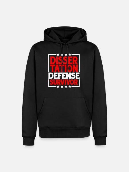 Dissertation Defense Survivor 8 - Men’s Premium Organic Hoodie - black